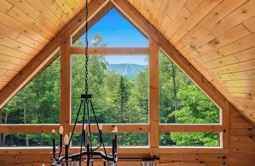 Sunday River Area Cabin | Sunday River Home: Firepit, Hot Tub & 2 Game Rooms