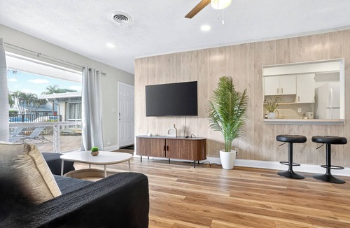 Coral Ridge Isles House | Swaying Palms Unit 1: 2 BR 2 Bath Retreat, Near Beach, Heated Pool, Free Parking