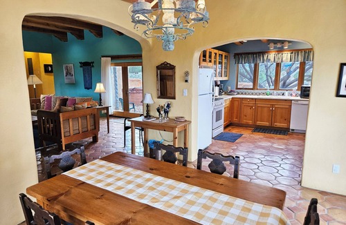 Taos House | Taos House - 360 degree mountain/town views - Patio - Hot Tub