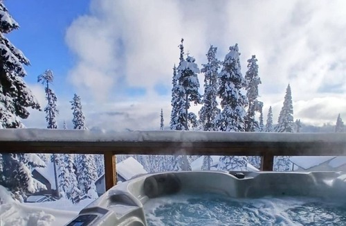 Snow Pine Estates Ski Chalet | The Nest | Big White - year round hot tub & view