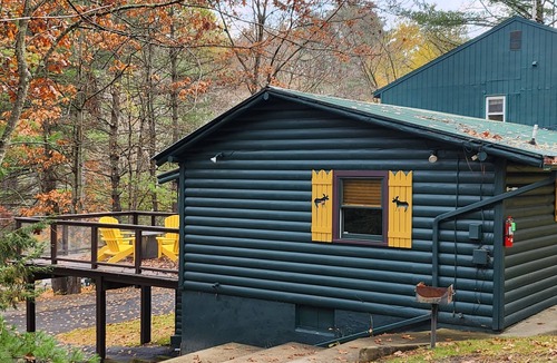 Lake George Cabin | The Owl of Lake George 2 BR deck lake views fireplace