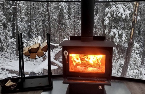 Rock Lake RV Rental | Unique Clear Dome Surrounded by Trees for a Memorable Glamping Experience in Rock Lake Provincial Park, Alberta