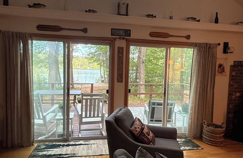 East Baldwin House | UPTA CAMP Sand Pond Serenity: 3BR, 2.5 Bath Waterfront Home with Private Dock!