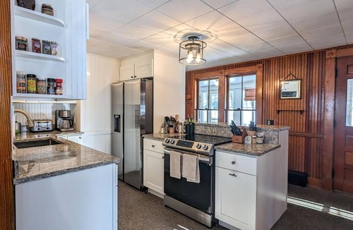 Gilford Cabin | Vintage & Modern Lodge-Lake Winnipesaukee water access w/boat slip, dog welcome