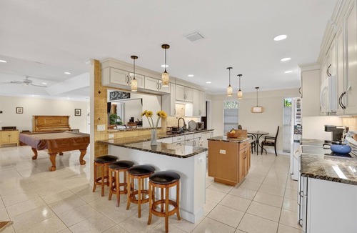 Moorings House | Waterfront 3BR in The Moorings of Vero Beach, private pool & dock, pets welcome.