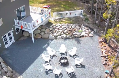 Gouldsboro House | Waterfront Hot Tub Kids Playscape Kayaks Pet Friendly Mini Resort with A/C