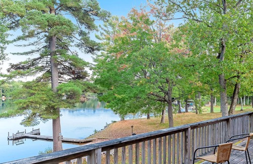 Eagle River Villa | Waterfront villa w/ fireplace, deck & shared tennis/game room - dogs welcome!