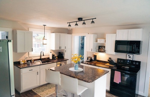 Laconia House | Waterfront with Kayaks, Pool Table, Fire Pit, and Pergola. Downtown area