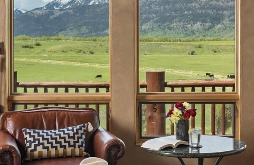 North Gros Ventre Villa | Western charm, sweeping Teton views, 20 acres to explore