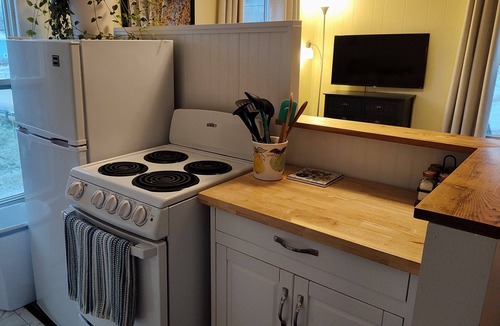 Upper Village Apartment | White Mountains Riverfront Studio