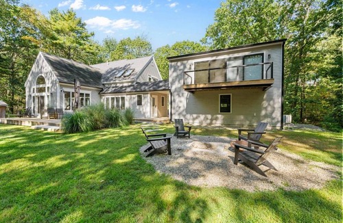 Cape Porpoise House | Wildes Woodland Retreat Firepit Close Dock Sq
