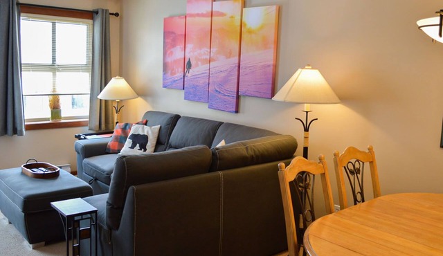 1 bedroom apartment in village centre, ski in/out