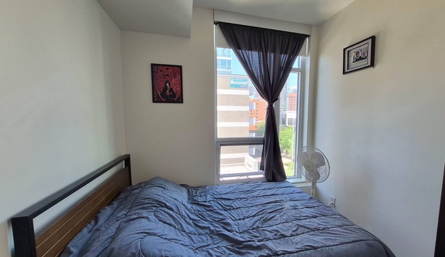 Bright apartment with AC in lovely Calgary downtown near stampede neighborhood