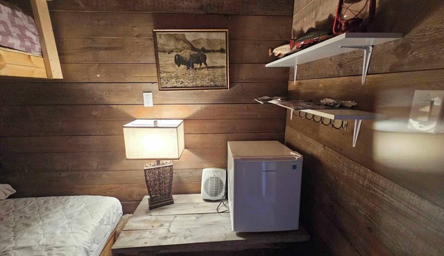 Cabin style bunkie.