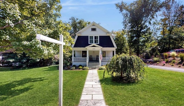 Classic village home with large porch, washer/dryer, cable, grill & partial AC