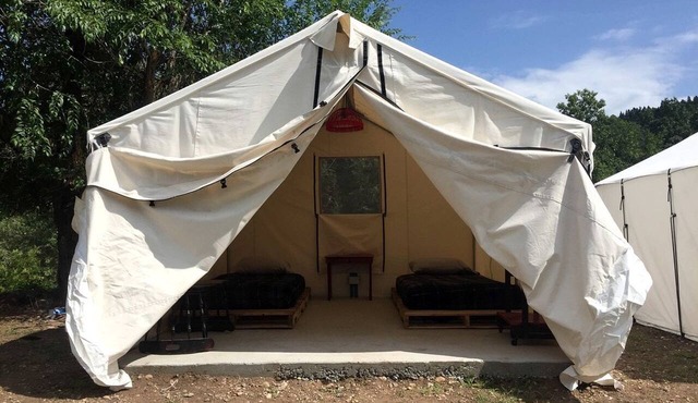 Glamping Escape in Sturgis, South Dakota, in Lovely Safari Tent Rental for Two