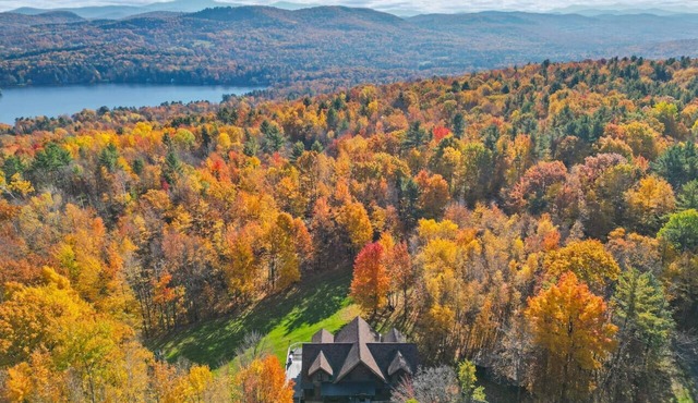 Huge Log Cabin by Lake