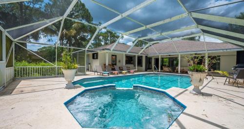 Jupiter Farms Country Estate with Pool Spa Lakefront