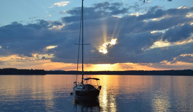 Lake Winnipesaukee beachfront property.