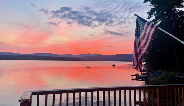Lakefront Cottage on Newfound Lake with Sandy Beach and Best Views on the Lake!