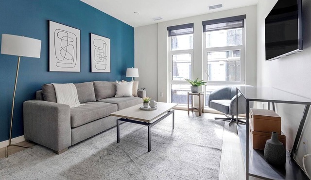 Landing | Stylish 1BD, Rooftop Lounge, Gym