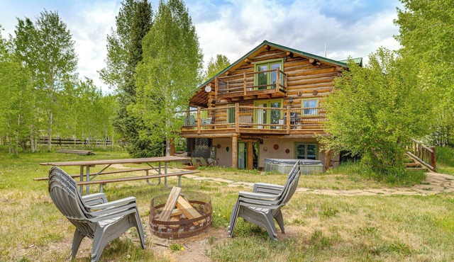 Log Home on 40-Acre Crested Butte Ranch