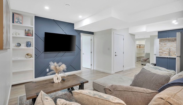 Modern Family Sized Guest Suite With All Essentials
