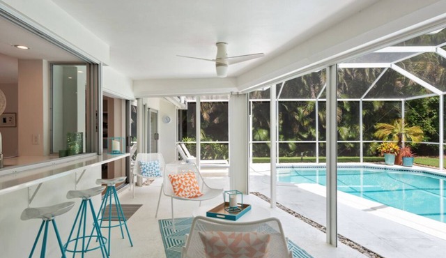 Modern, Luxurious Home in Park Shore w/Private Beach Access & Heated Pool