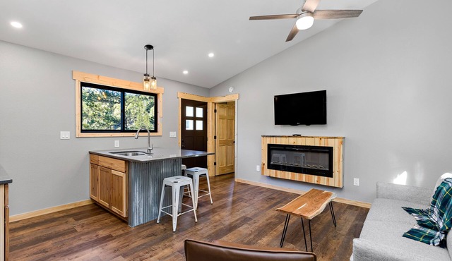 Modern rustic design with upscale finishes and 2 bedrooms.