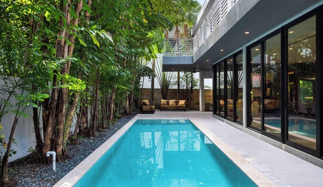 Modern Tropical Oasis w/Private Pool + Sauna & Cold Plunge in Central Miami