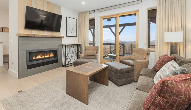 Mountainside Luxury 2-Level Condo at Okemo. Ski-In/Out.