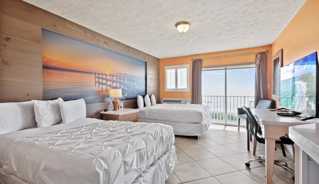 Ocean View Hotel Room with Balcony- 2 Full Beds #24