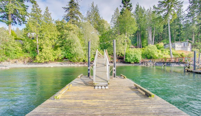 Oceanfront Getaway with Private Dock + Beach