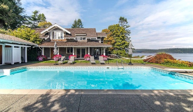 Oceanfront TimberFrame Home | Pool, HotTub & Views