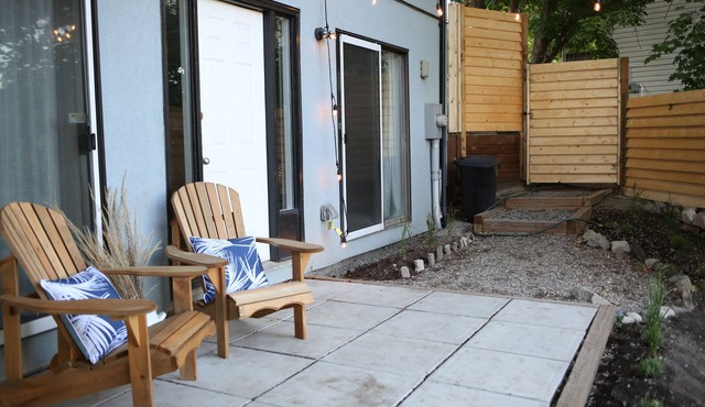 Peaceful guest accommodation with private patio and beautiful view