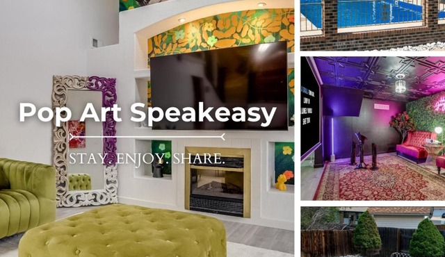 Pop Art Speakeasy Karaoke Mini Golf Hot Tub & Pool