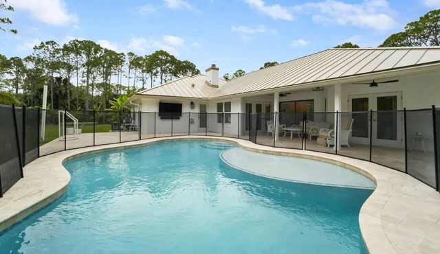 Private Acre Estate Heated Pool Outdoor TV RV Parking - Jupiter, PGA, Palm Beach