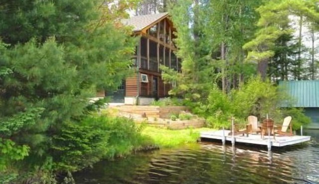 Rainbow Lake Front Retreat - Serenity Abounds!