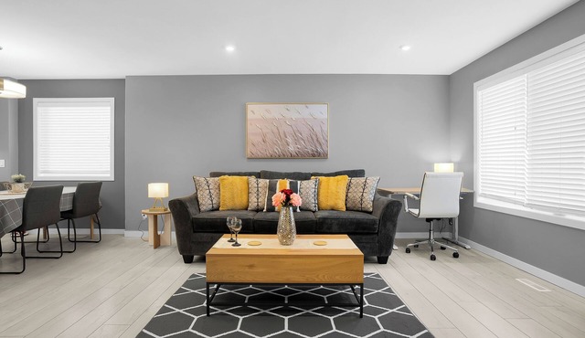 Saskatoon modern, quiet home with free parking.