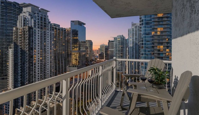 Sky-High Luxury 3BR with Brickell City & Bay Views