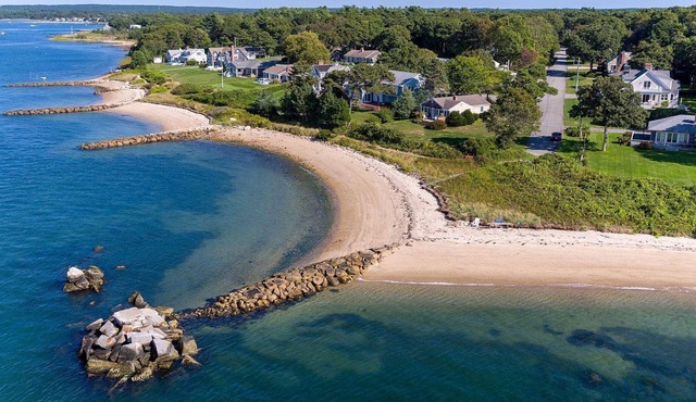 Steps from a beautiful private beach