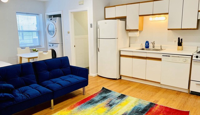 Studio Condo *parking* 3-minute walk to subway: Harvard,MIT,Lesley,Tufts,Boston