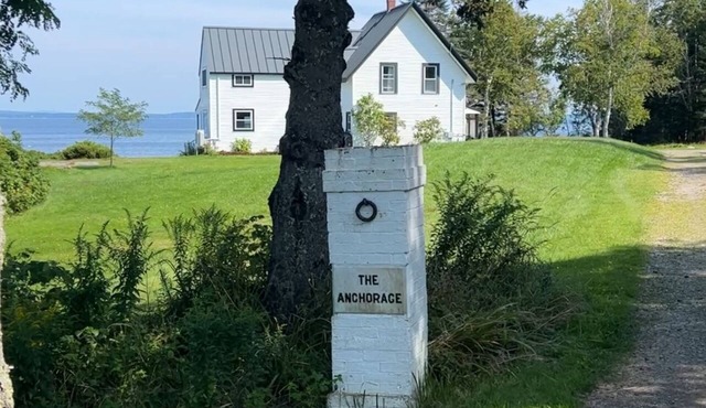 The Anchorage, an oceanfront home with two private beaches on Islesboro Island