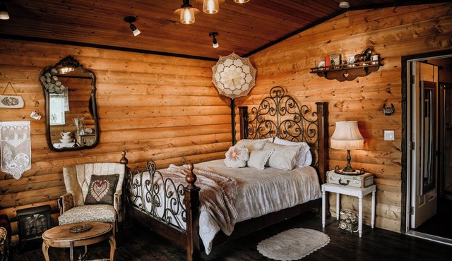 The Wildrose Parlour | Old World Escape | Cozy Cabin at Go Hard Ranch