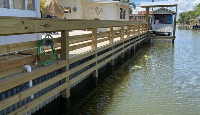 Turn key 3/1 on the water with boat dock out back.