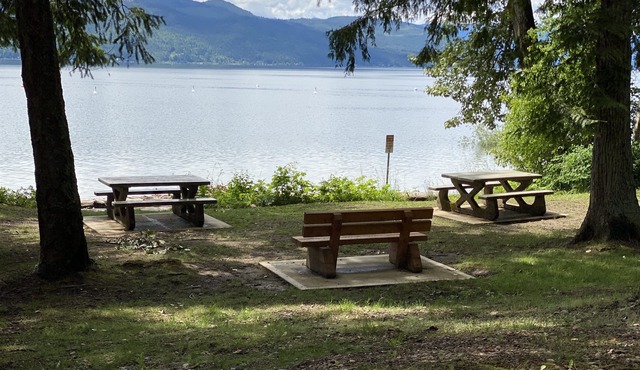 Walk to one of the BEST Shuswap beaches!