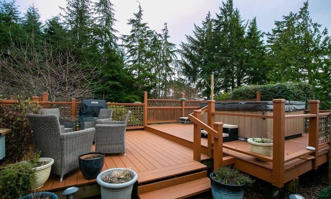 Juan de Fuca Electoral Area House | Ocean Front Home w/Breathtaking Views & Hot Tub